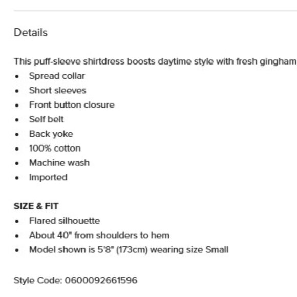 Tommy Hilfiger gingham dress NWT - Picture 6 of 6